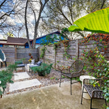 Private garden patio