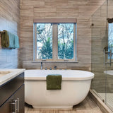 Primary bathroom with soaking tub