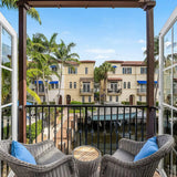 Terrace overlooking the water