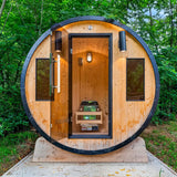 Private barrel sauna